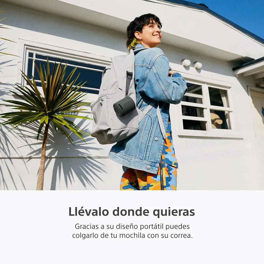 Parlante Sony inalámbrico portátil SRS-XB100 Resistente al agua Batería 16 horas - Achorao