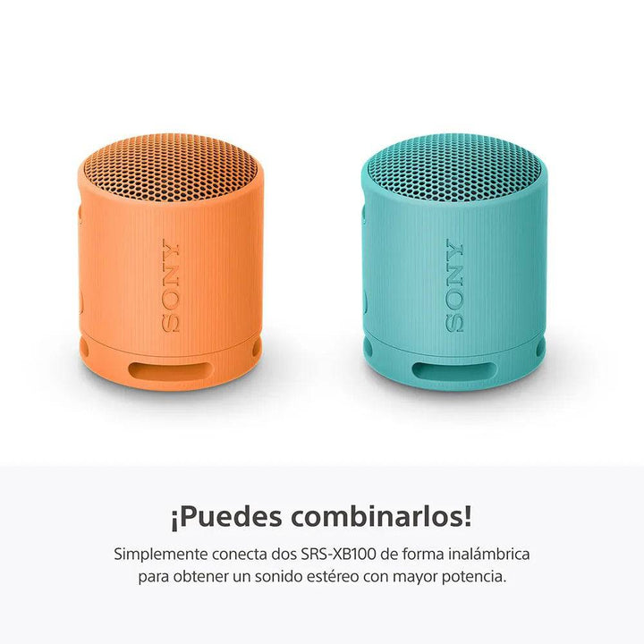 Parlante Sony inalámbrico portátil SRS-XB100 Resistente al agua Batería 16 horas - Achorao