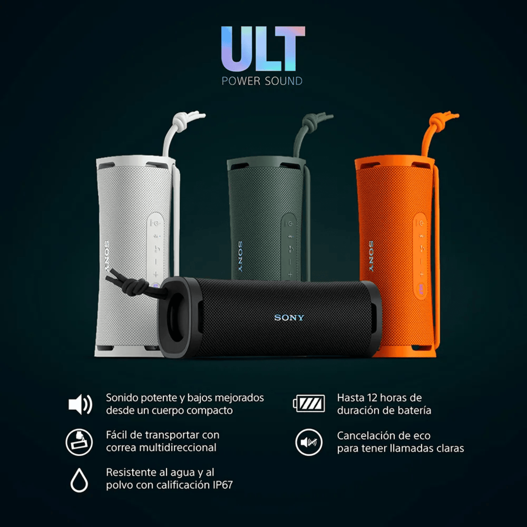 Parlante portátil inalámbrico SRS-ULT10 | Waterproof | Batería 12 horas | ULT FIELD 1 - Achorao
