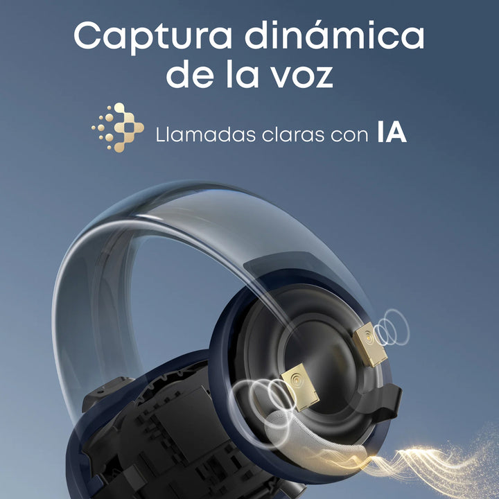 Audífonos inalámbricos soundcore AeroClip de oído abierto con comodidad adaptable, color Blue