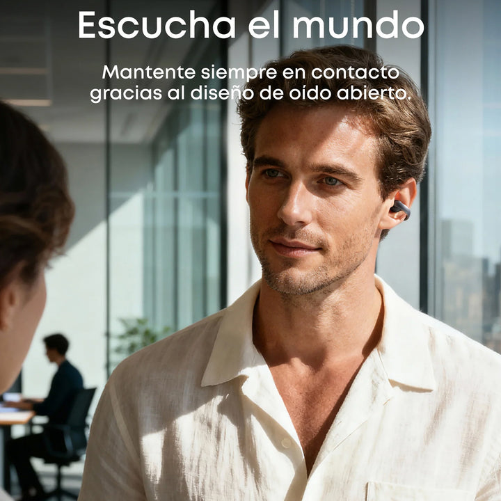 Audífonos inalámbricos soundcore AeroClip de oído abierto con comodidad adaptable
