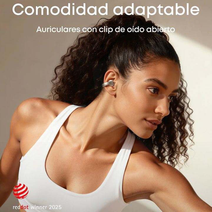 Audífonos inalámbricos soundcore AeroClip de oído abierto con comodidad adaptable