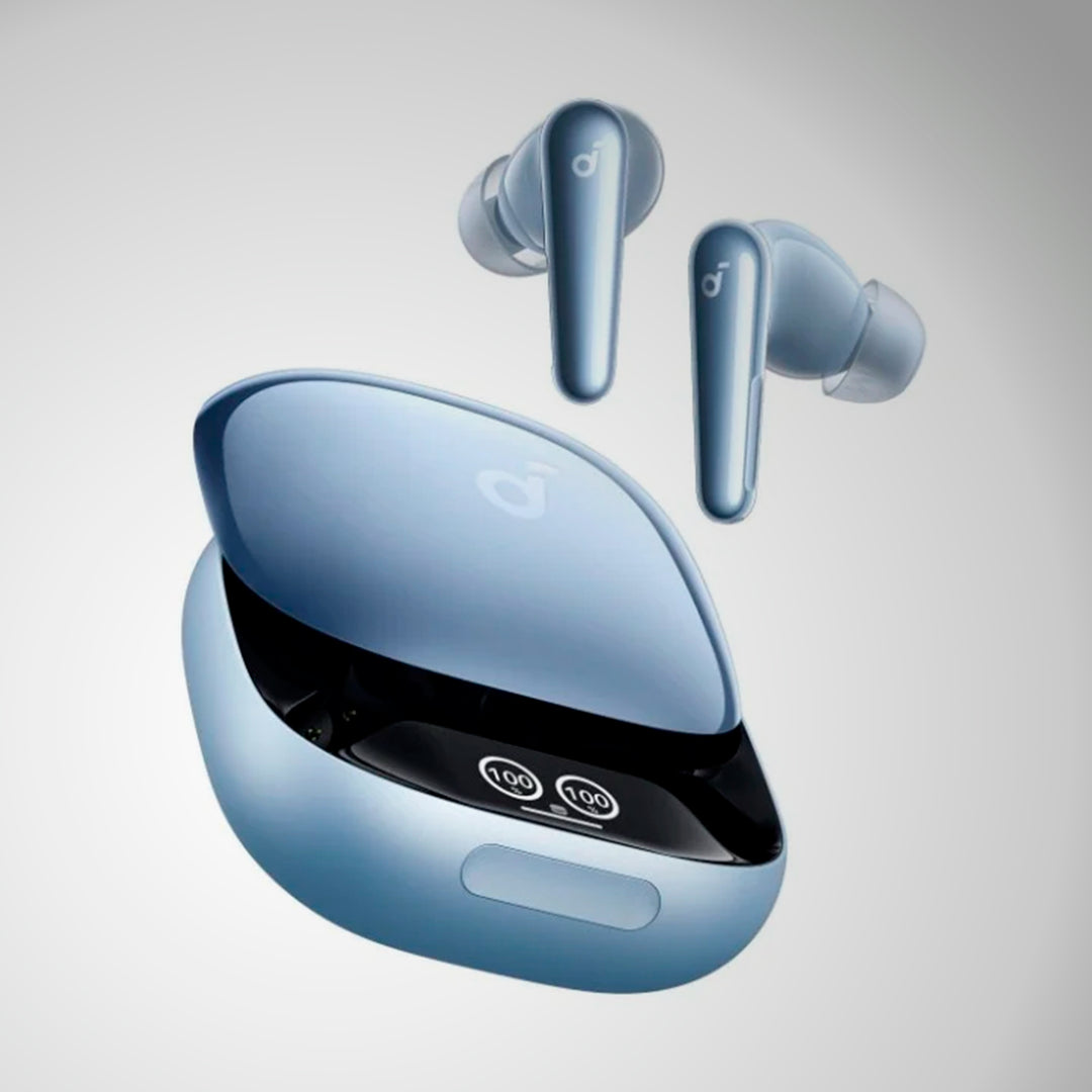 Audífonos inalámbricos Soundcore Liberty 4 Pro, color Glossy Light Blue
