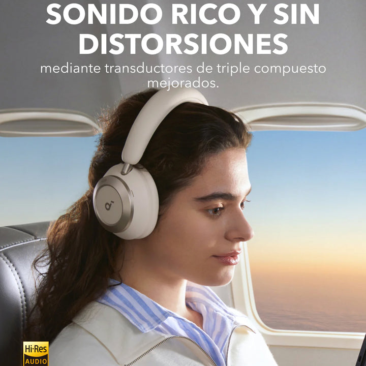 Audífonos inalámbricos Soundcore Space One Pro, NC White