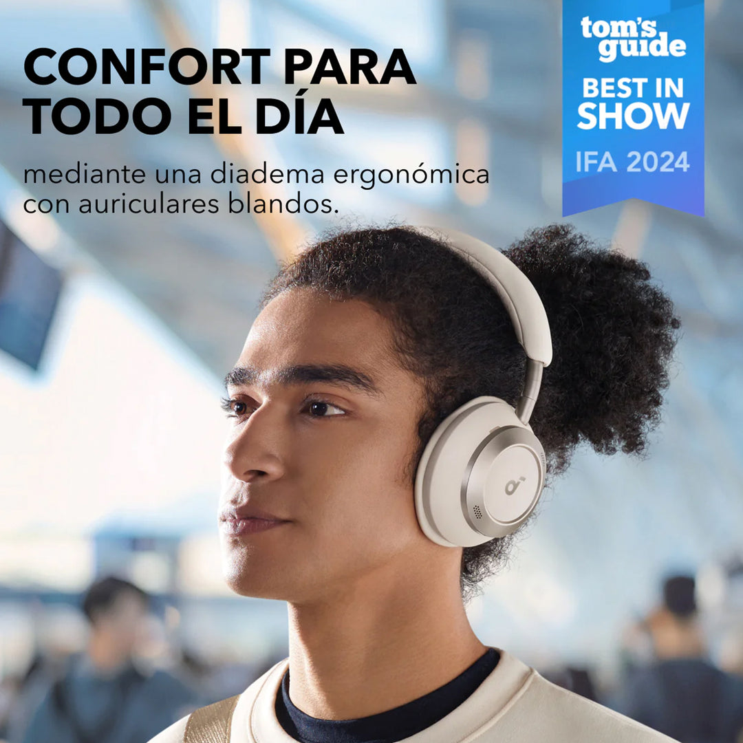 Audífonos inalámbricos Soundcore Space One Pro, NC White