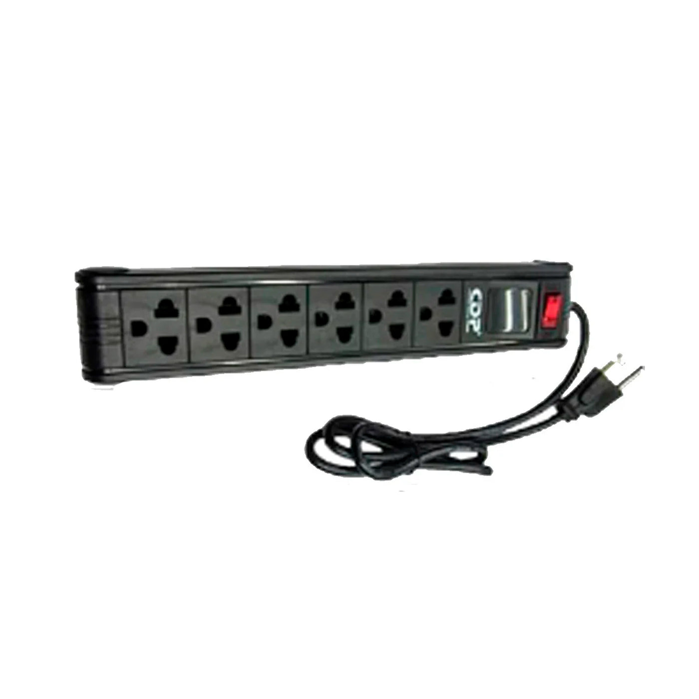 SUPRESOR DE PICOS CDP 06 TOMAS BLACK 220V (R-PS6) - Achorao