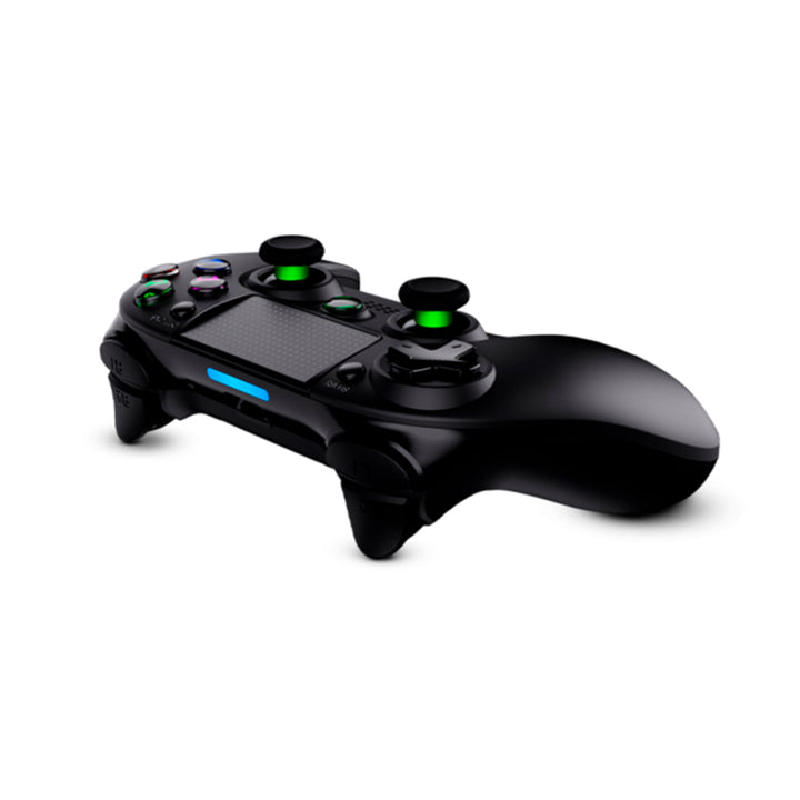 Controlador inalámbrico T-Dagger Scorpio T-TGP802 para videojuegos, compatible con PC y PS4, en color negro.