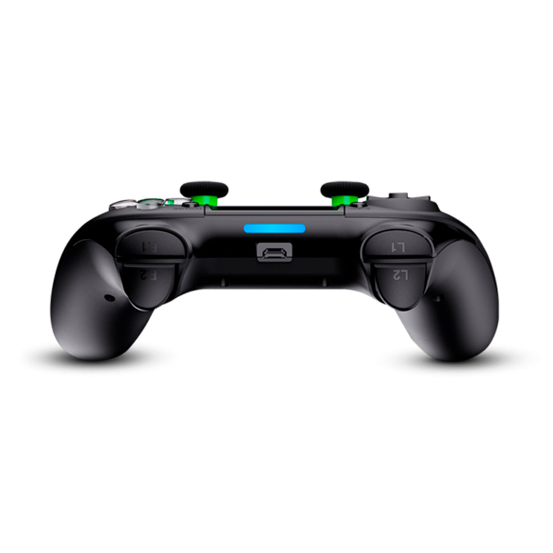 Gamepad inalámbrico T-Dagger Scorpio T-TGP802 para juegos, compatible con PC y PS4, en color negro.