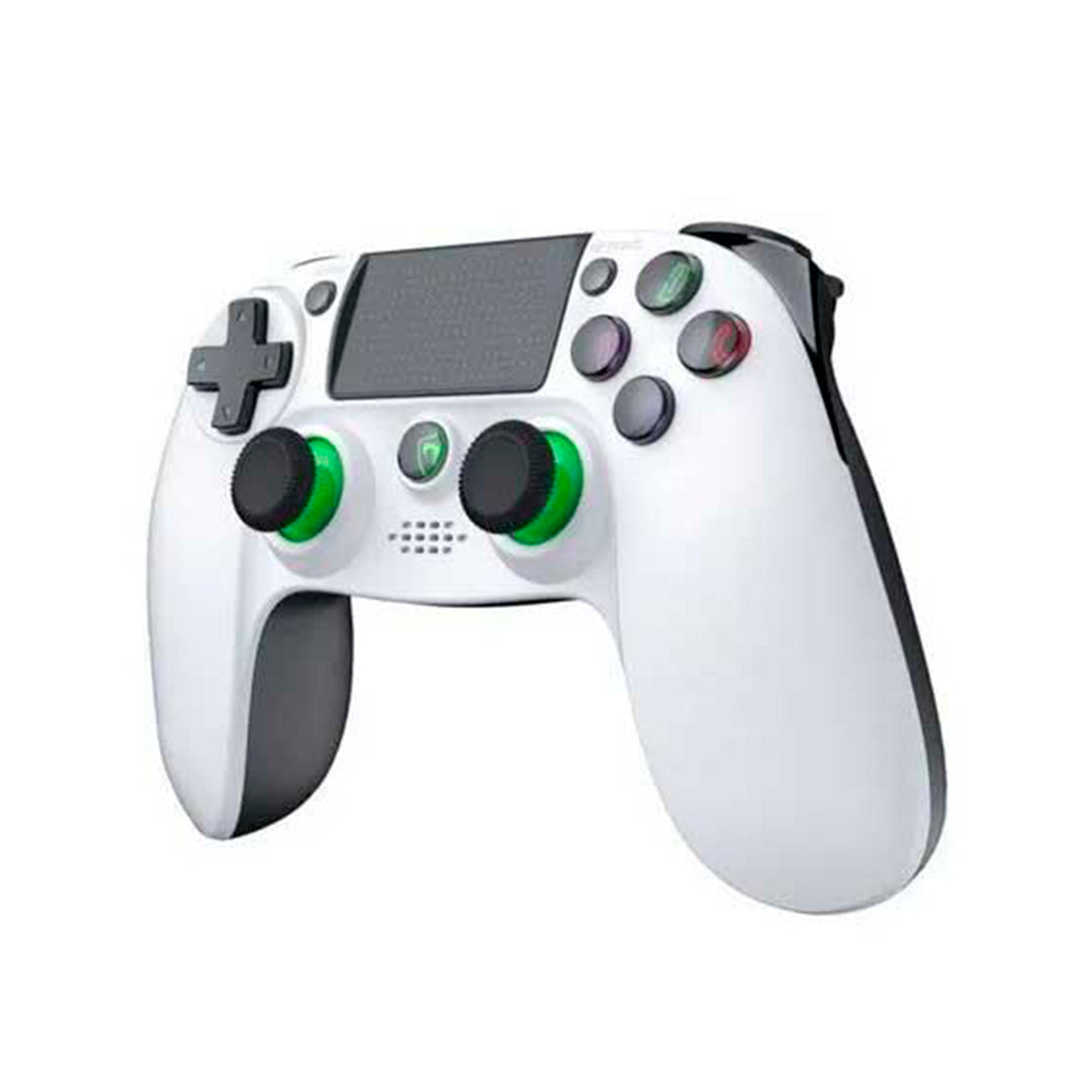 Controlador gamer T-Dagger Scorpio T-TGP802 inalámbrico en color negro para PC y PS4, con botones y joysticks visibles.