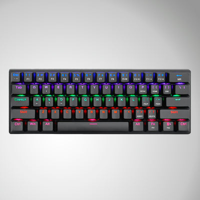 Teclado mecánico T-dagger ARENA RGB Switch Brown, Español T-TGK312P Black - Achorao