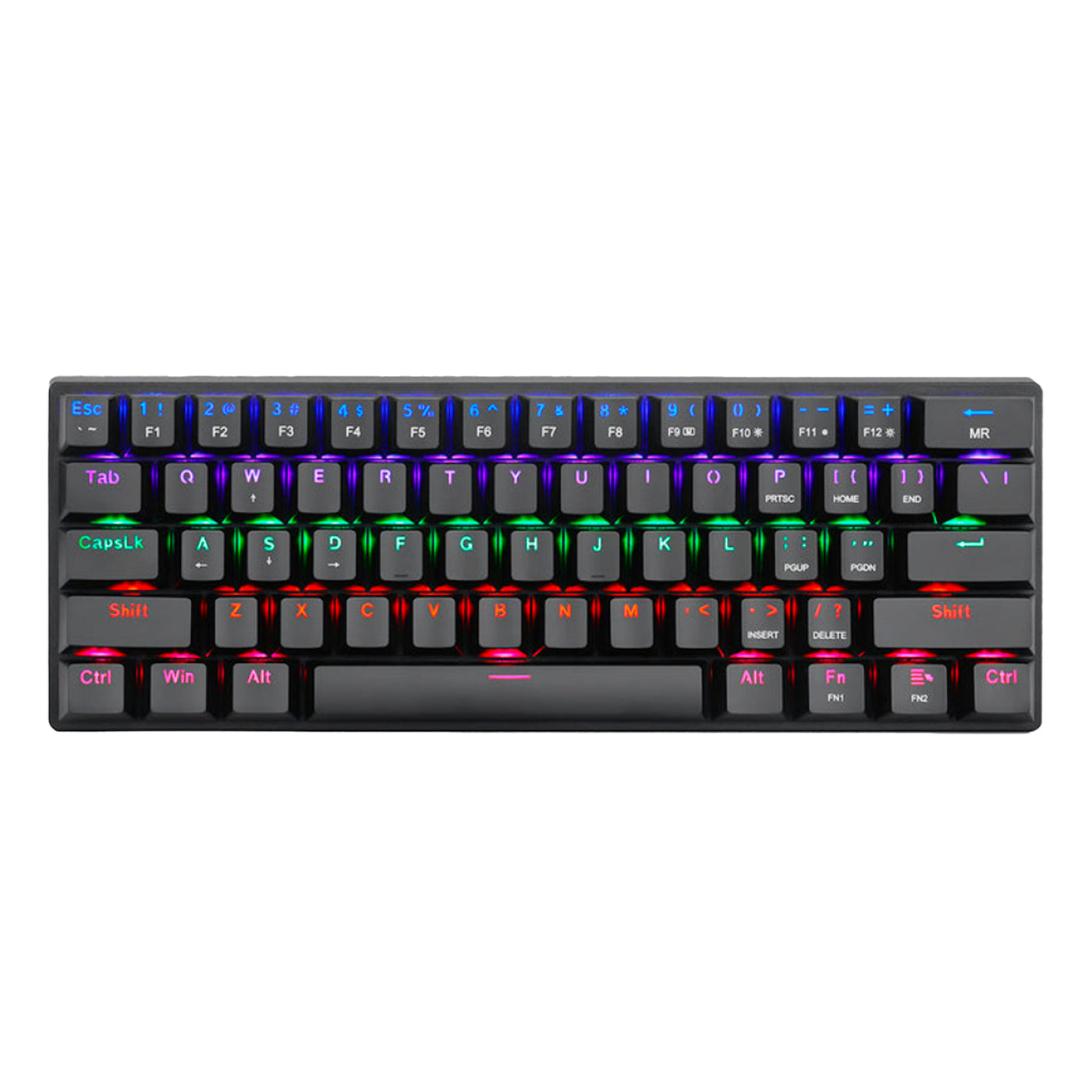 Teclado mecánico T-dagger ARENA RGB Switch Brown, Español T-TGK312P Black - Achorao