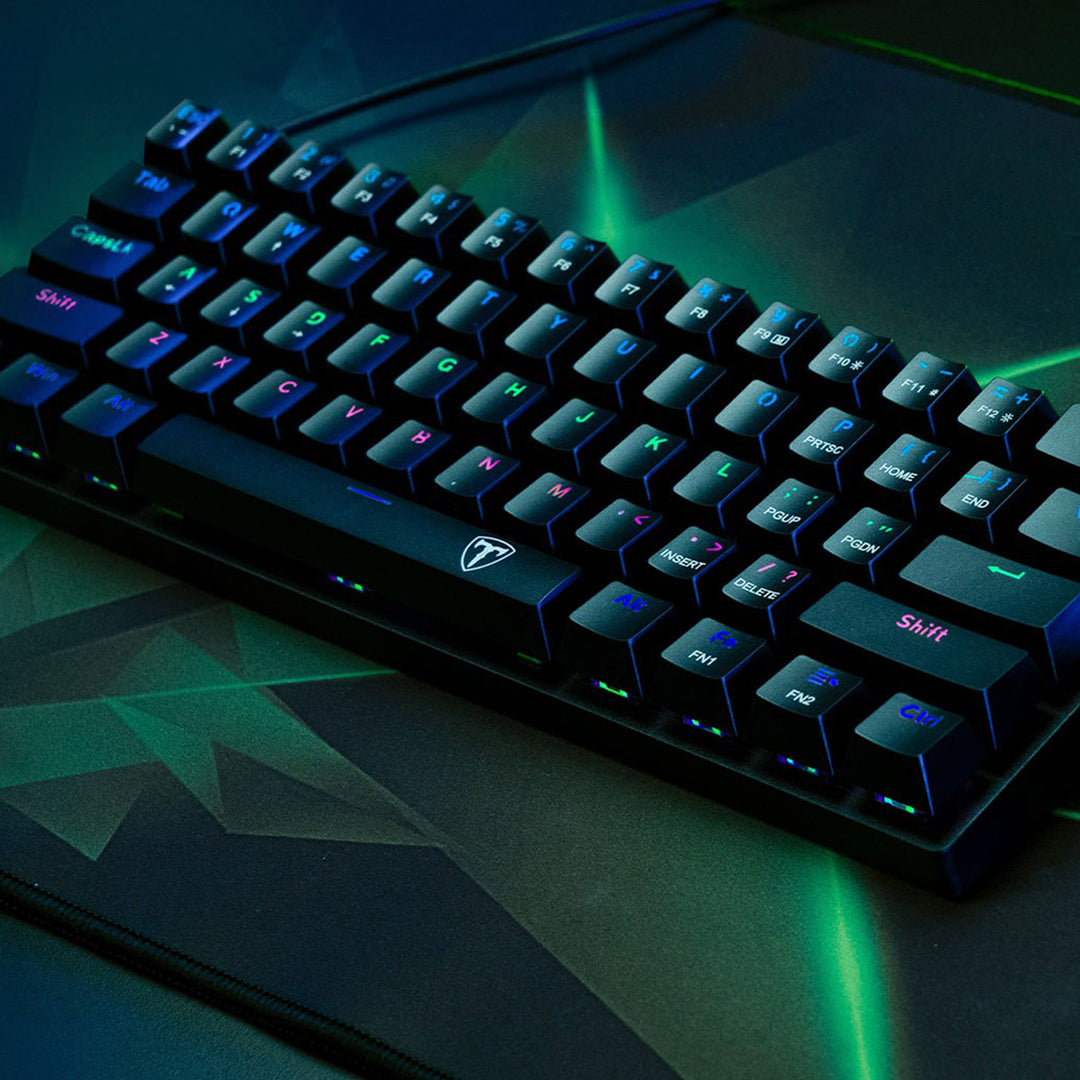 Teclado mecánico T-dagger ARENA RGB Switch Brown, Español T-TGK312P Black - Achorao