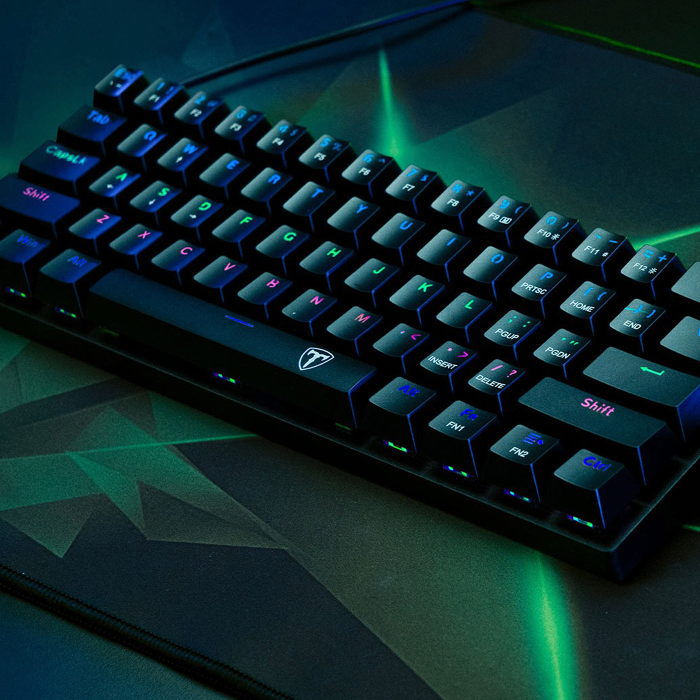 Teclado mecánico T-dagger ARENA RGB Switch Brown, Español T-TGK312P Black - Achorao