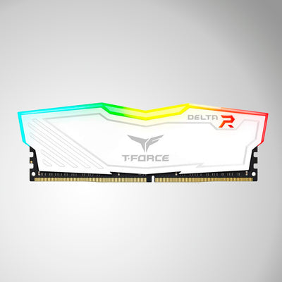 Memoria RAM TG T-Force Delta RGB White, 8GB, DDR4 3200 MHz