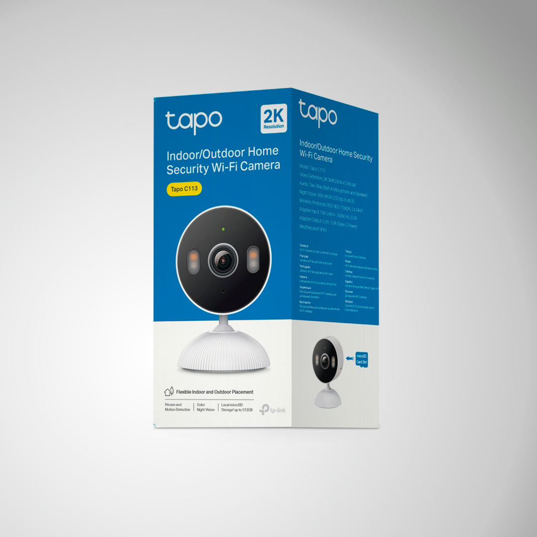 Cámara de seguridad TP-Link Tapo C113 Wi-Fi, 3 MP, interior/exterior - Achorao