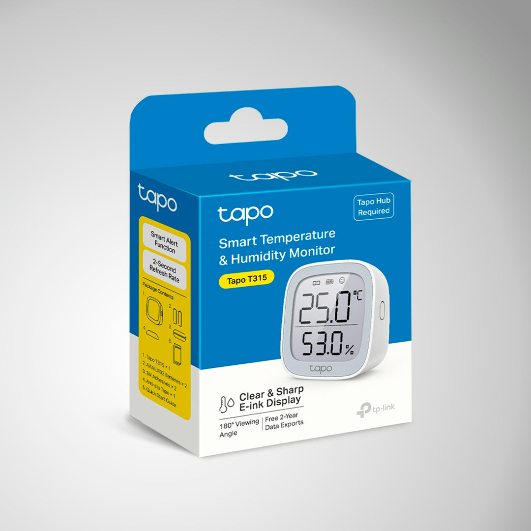 Sensor inteligente de temperatura y humedad TP-Link Tapo T315 - Achorao