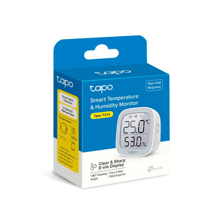 Sensor inteligente de temperatura y humedad TP-Link Tapo T315 - Achorao