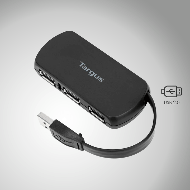 Adaptador ACH114US - Hub 4 en 1 Puertos Usb 2.0 Targus hub - Achorao