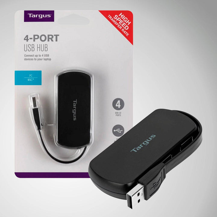 Adaptador ACH114US - Hub 4 en 1 Puertos Usb 2.0 Targus hub - Achorao