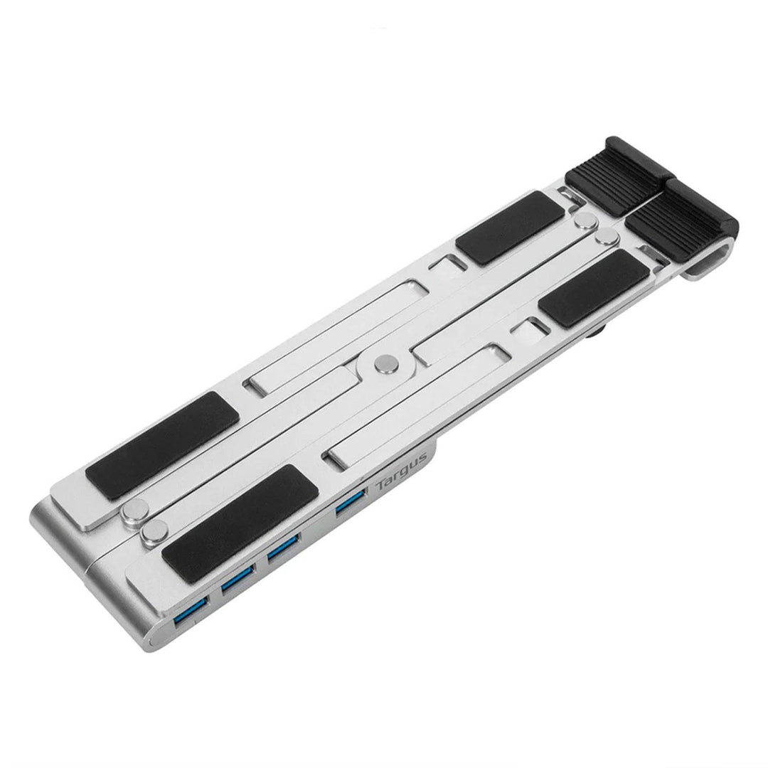 Base TARGUS P/Notebook 10"-15.6" con HUB USB 4-PORT Plegable Aluminio (AWU100205GL) - Achorao