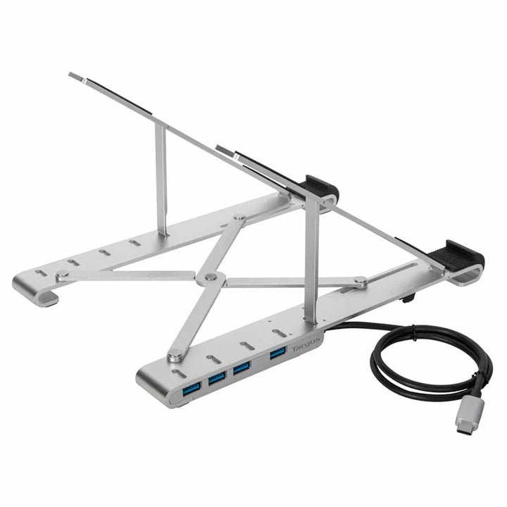 Base TARGUS P/Notebook 10"-15.6" con HUB USB 4-PORT Plegable Aluminio (AWU100205GL) - Achorao