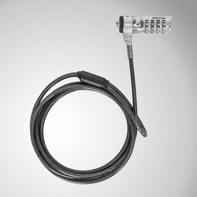 Cable de Seguridad TARGUS DEFCON T-LOCK CLAVE 4 DIGITOS BOLSA (ASP61LA) - Achorao