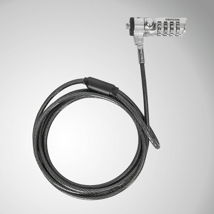 Cable de Seguridad TARGUS DEFCON T-LOCK CLAVE 4 DIGITOS BOLSA (ASP61LA) - Achorao