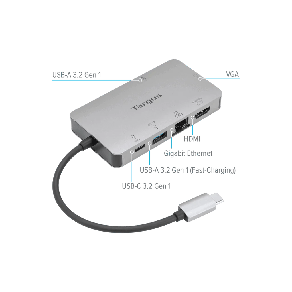 Docking Station Targus DOCK419USZ 4K HDMI VGA USB-C - Achorao