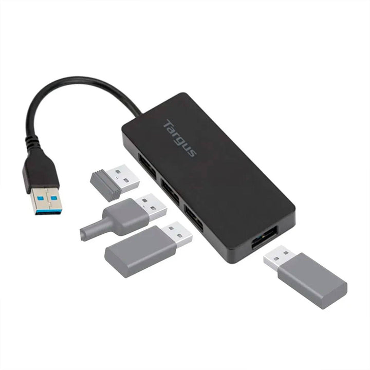 HUB USB TARGUS 4 PORT USB-A 3.0 Black (ACH124US) - Achorao