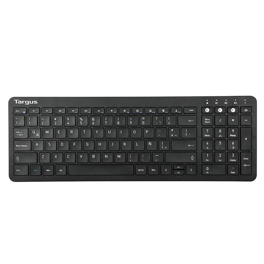 Teclado TARGUS KB863 Medium antimicrobial MULTI-DEVICE BT SP Black (AKB863ES) - Achorao