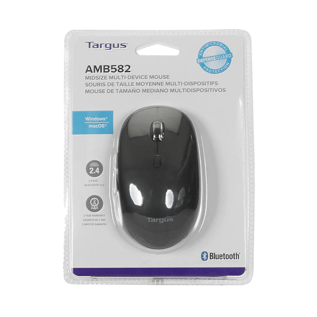 Mouse TARGUS B582 Meidum Antimicrobial Multi-Device BT Black (AMB582GL) - Achorao