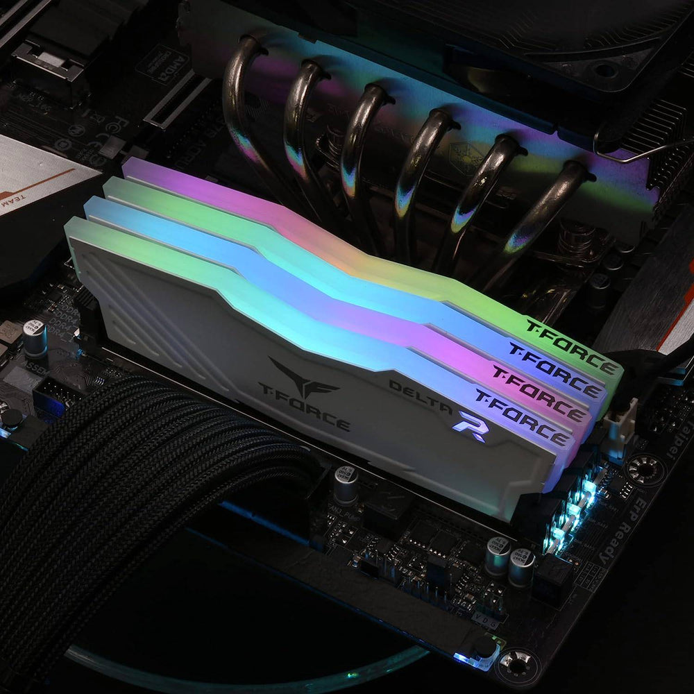 MEMORIA RAM T-Force Delta RGB, 16GB, DDR4 3200 MHz - Achorao