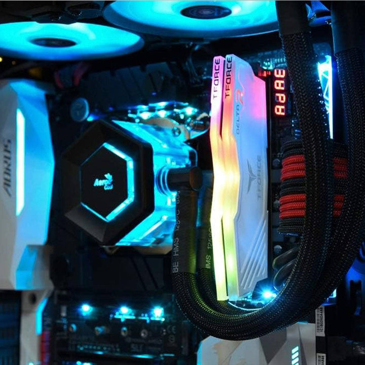 Memoria RAM TG T-Force Delta RGB White, 8GB, DDR4 3200 MHz - Achorao