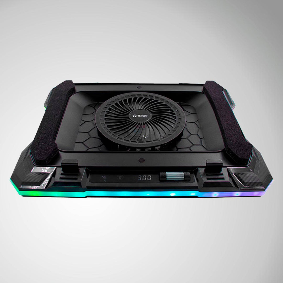 Cooler TEROS TE-133N RGB, compatible con notebooks de 14" hasta 19" - Achorao