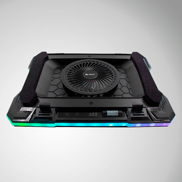 Cooler TEROS TE-133N RGB, compatible con notebooks de 14" hasta 19" - Achorao