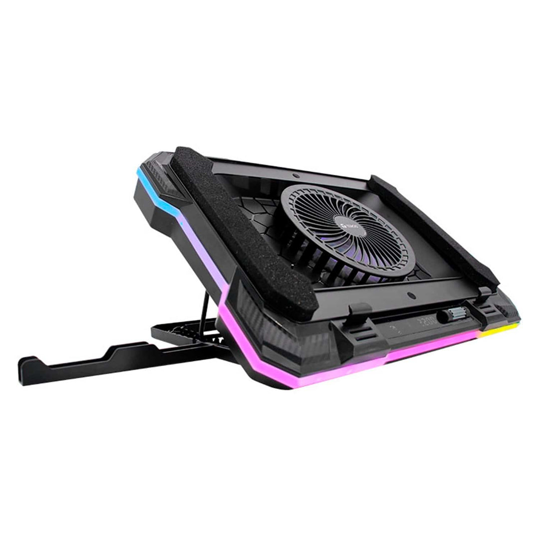 Cooler TEROS TE-133N RGB, compatible con notebooks de 14" hasta 19" - Achorao