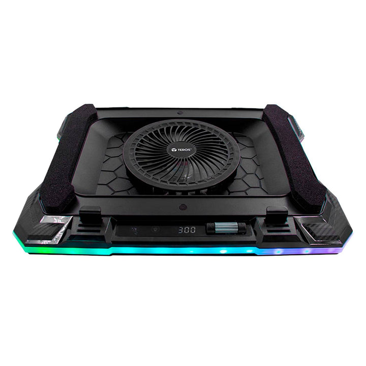 Cooler TEROS TE-133N RGB, compatible con notebooks de 14" hasta 19" - Achorao