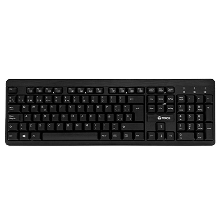 Kit Inalámbrico Teclado + Mouse TEROS TE-4061N, 2.4GHz, receptor nano USB, negro - Achorao