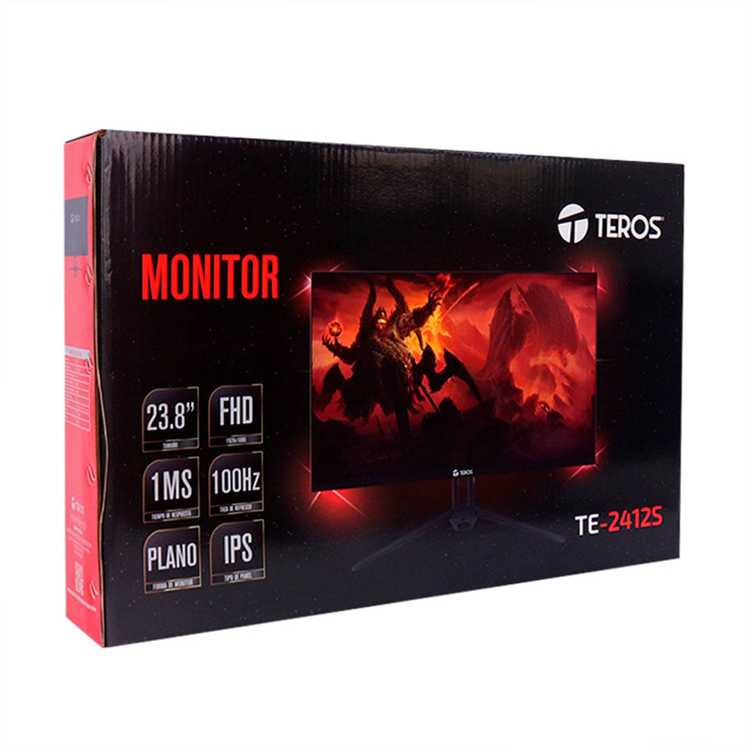 Monitor flat TEROS TE-2415S, 23.8" FHD IPS, HDMI, VGA, speaker - Achorao