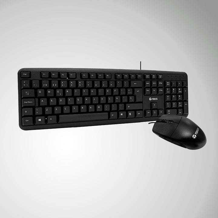 Combo Teclado y Mouse Teros TE-4062N Español optico - Achorao