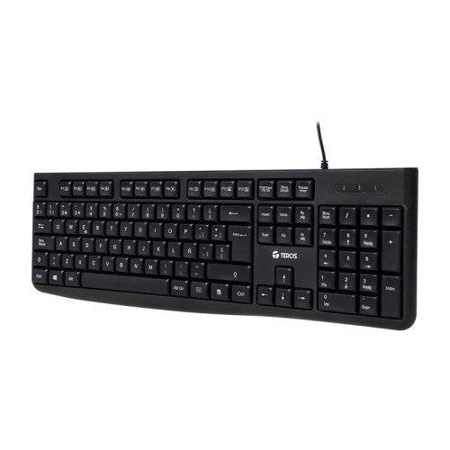 Teclado multimedia TEROS TE-4067S Negro - Achorao