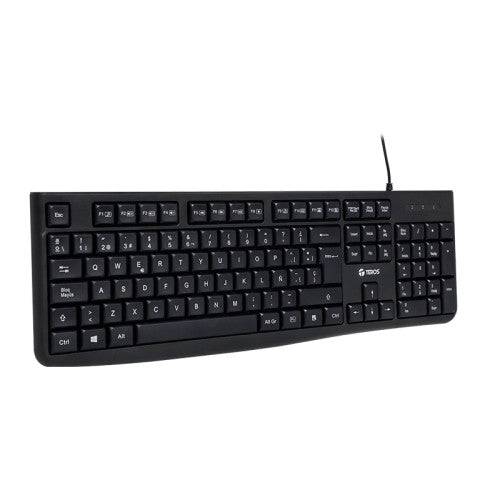 Teclado multimedia TEROS TE-4067S Negro - Achorao