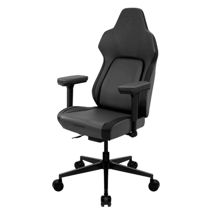 Silla gamer ThunderX3 CORE SMART en color negro, con diseño ergonómico y soporte lumbar, ideal para gaming y largas sesiones.