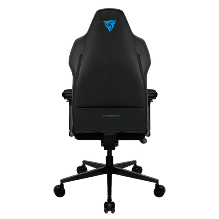 Silla gamer ThunderX3 CORE SMART negra con diseño ergonómico y soporte lumbar, ideal para largas sesiones de juego.