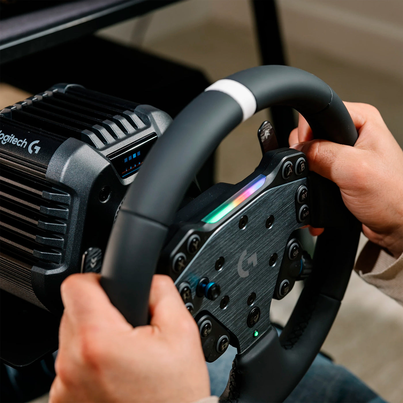 Timón Logitech RS50 Sistema para PlayStation/PC, Negro