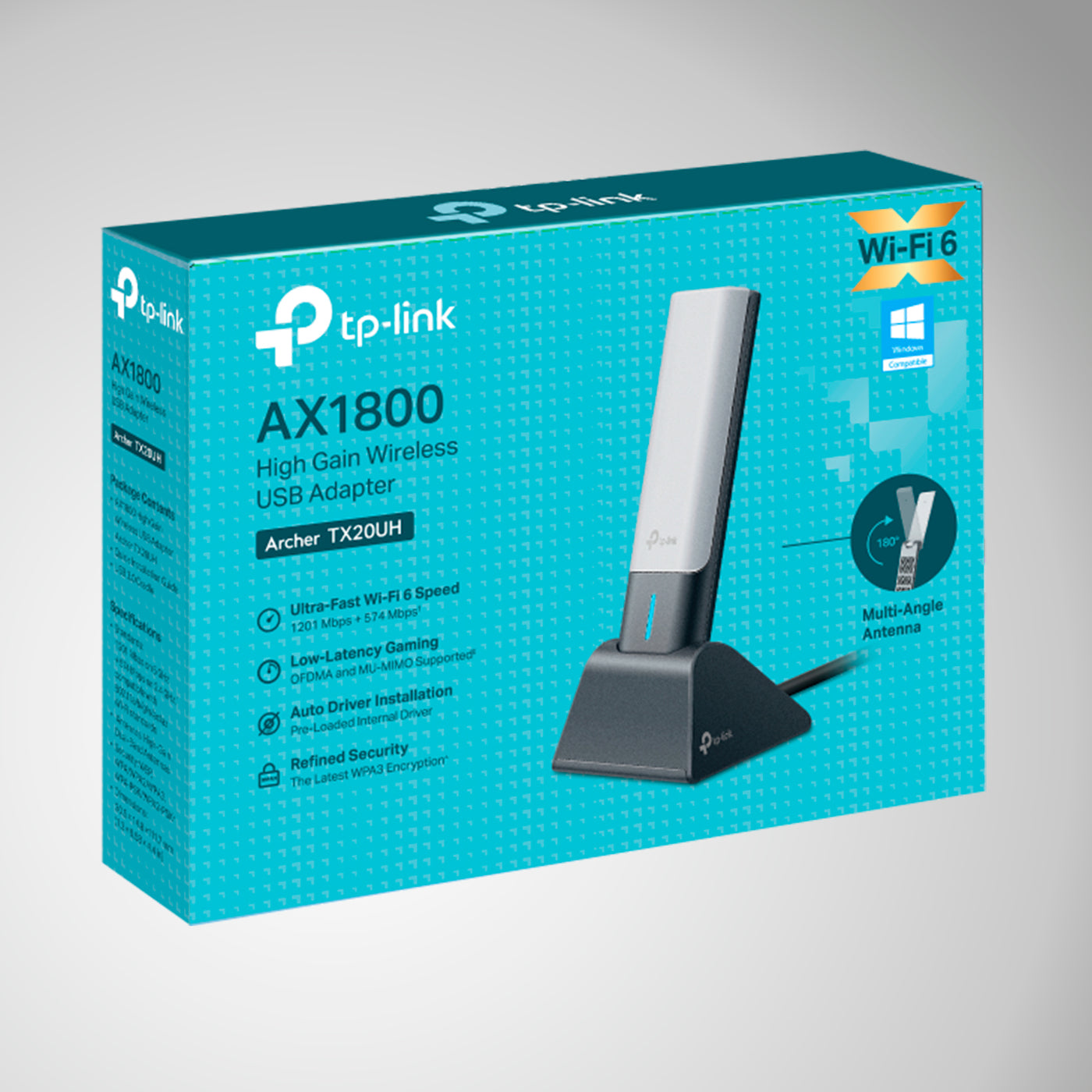 Adaptador USB de Wi-fi Tp Link Archer TX20UH AX1800 Wifi 6 - Achorao
