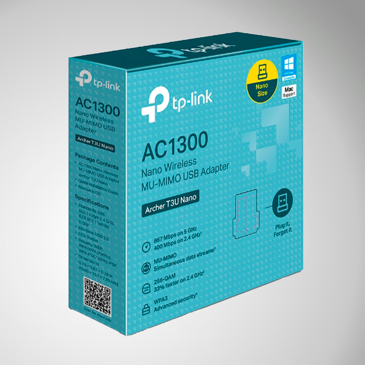 Tp-link Archer T3U Nano AC1300 Nano Dual Band Wi-fi - Achorao