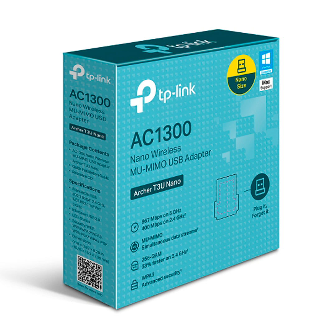 Tp-link Archer T3U Nano AC1300 Nano Dual Band Wi-fi - Achorao