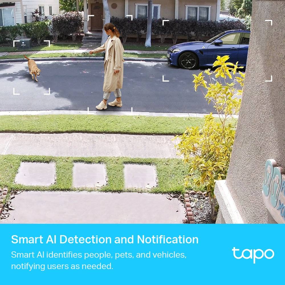 Cámara Tapo C420S2 Sistema de Cámaras Wi-Fi de Vigilancia Inteligente con Batería - Achorao