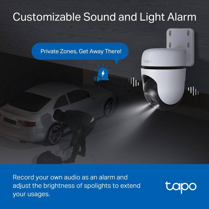 Cámara Tapo C510W WiFi de seguridad con giro/inclinación para exteriores - Achorao